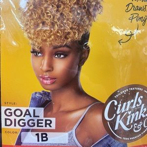 Beautiful ponytail with bangs